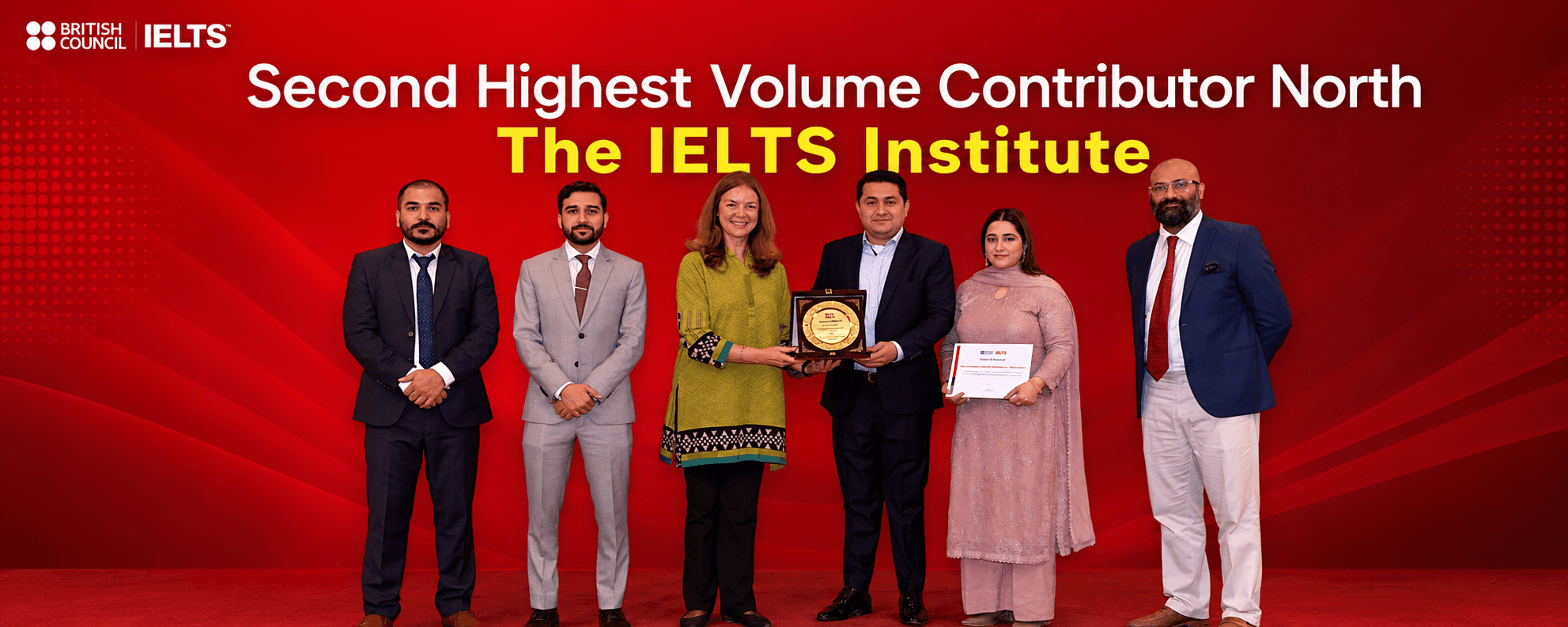 The IELTS Institute — British Council award, Second Highest Volume Contributor North